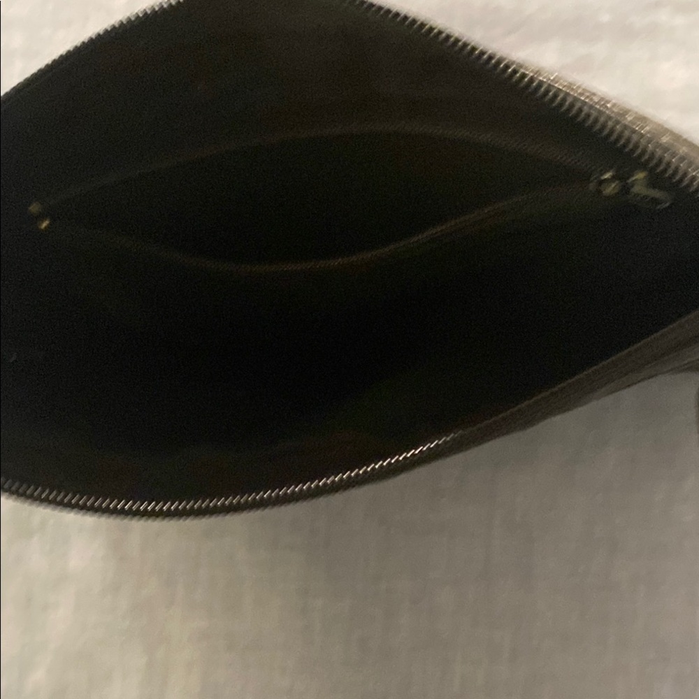 Vintage Genuine Black Leather Clutch - Picture 3 of 5